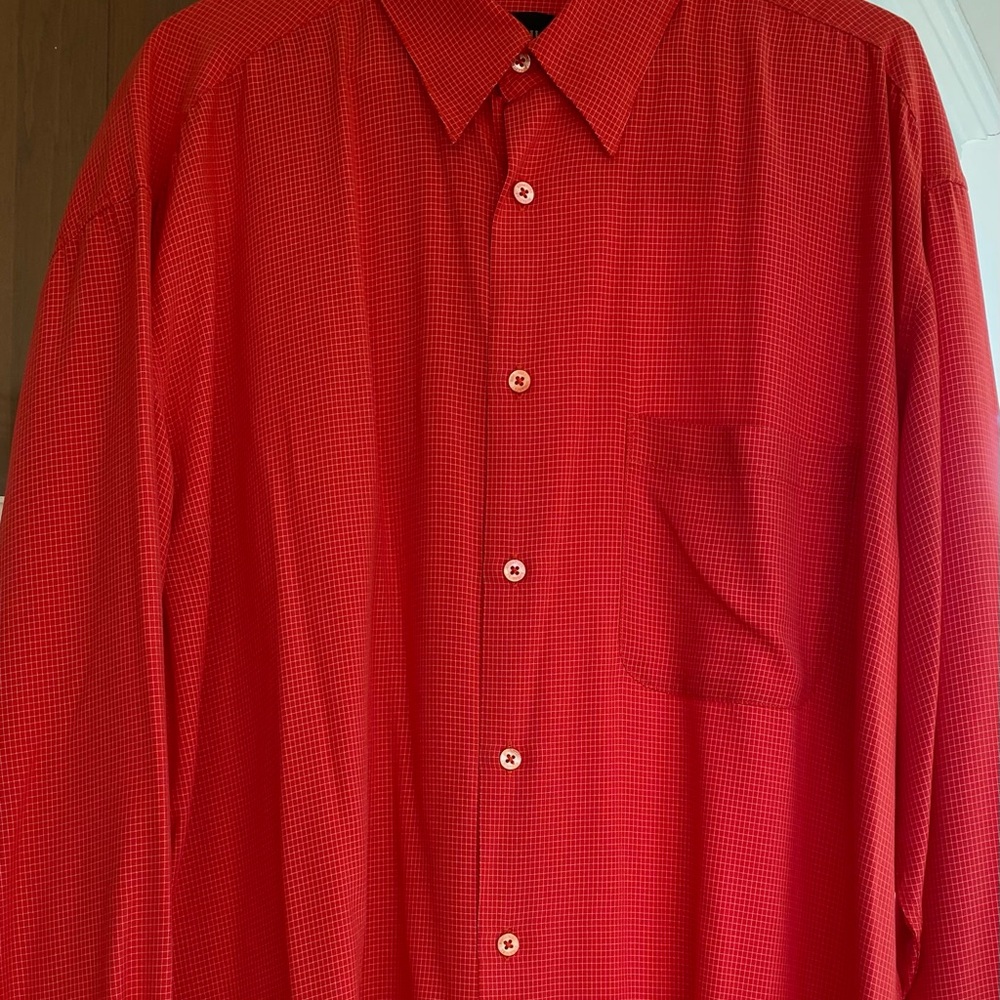 Bugatchi Red Dress Shirt for Men